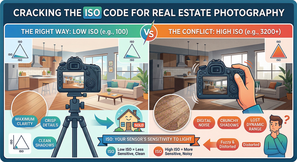 Cracking the ISO Code: Why Your Real Estate Photos Look "Crunchy"