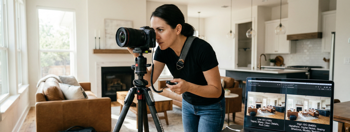 Cracking the ISO Code: Why Your Real Estate Photos Look “Crunchy”